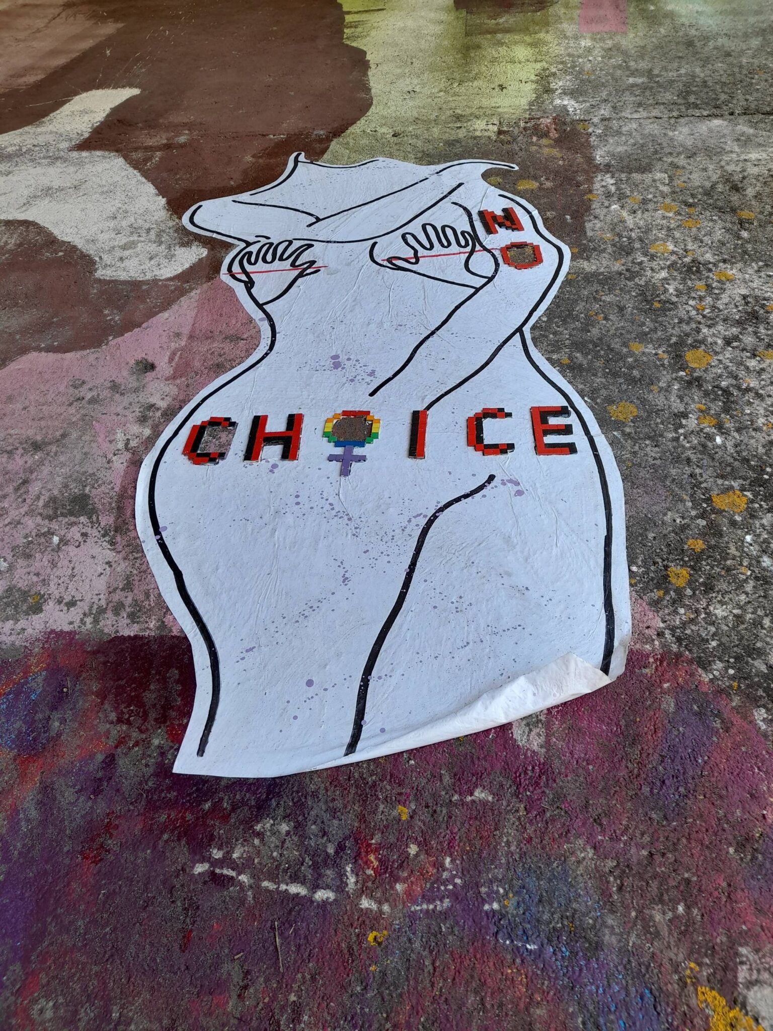 Une des oeuvres à Beaulieu ©Collectif des Habitant·e·s de Beaulieu.